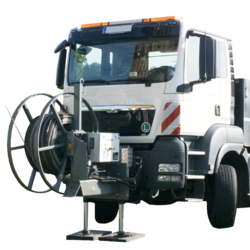 MOUNTABLE ROPE RECOVERING UNIT